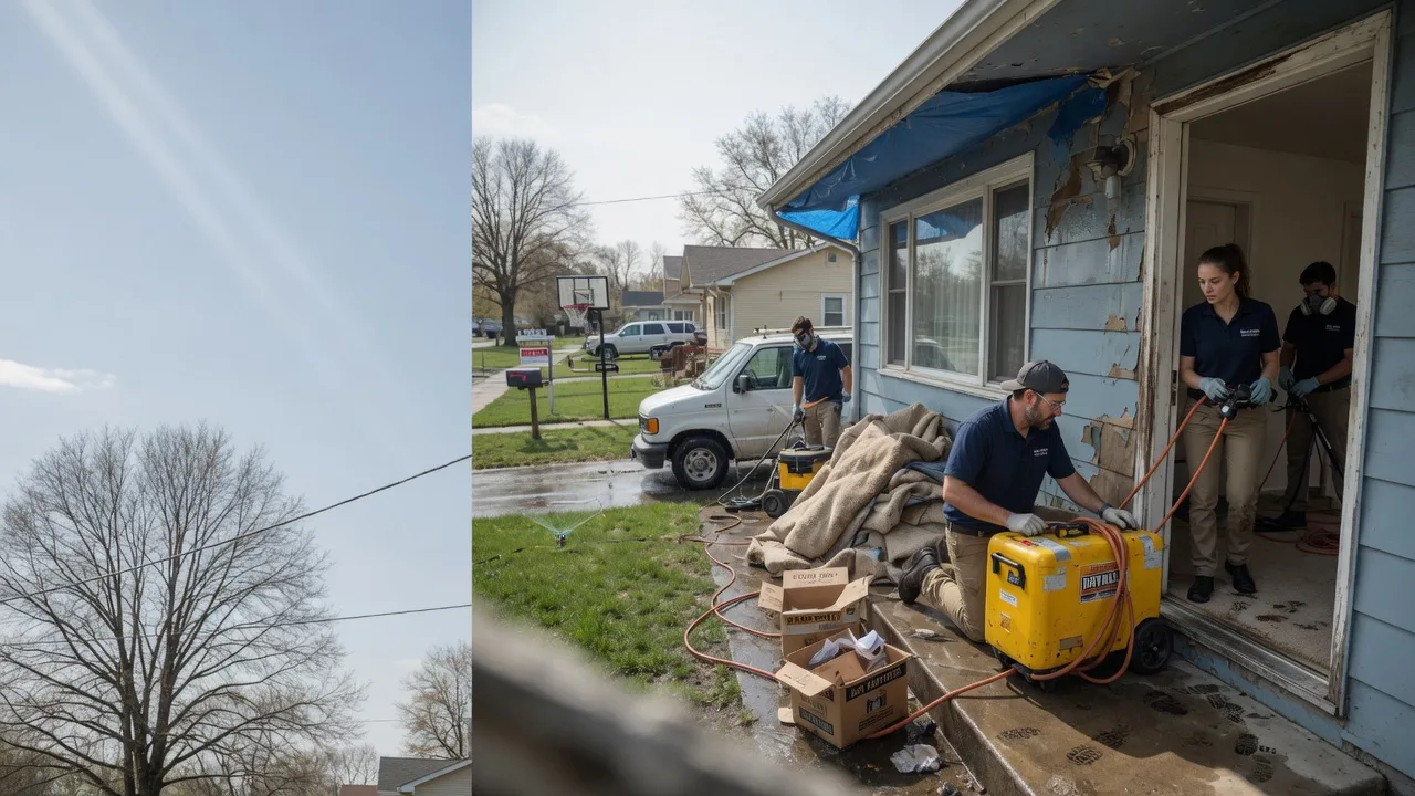 Basement Flood Cleanup in Lawrence, KS near me